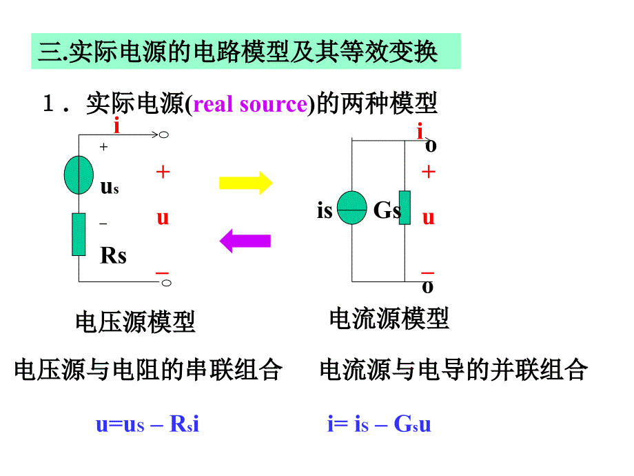 电源的电路模型及其等效变换知识_第1页