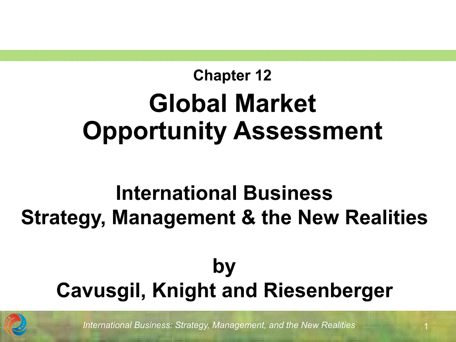 International Business Strategy, Management & the New Realities by_第1页