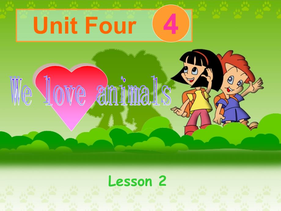 pep版小学英语三年级上册《unit 4 we love animals》课件：lesson 2 unit4lesson2[教育]_第1页