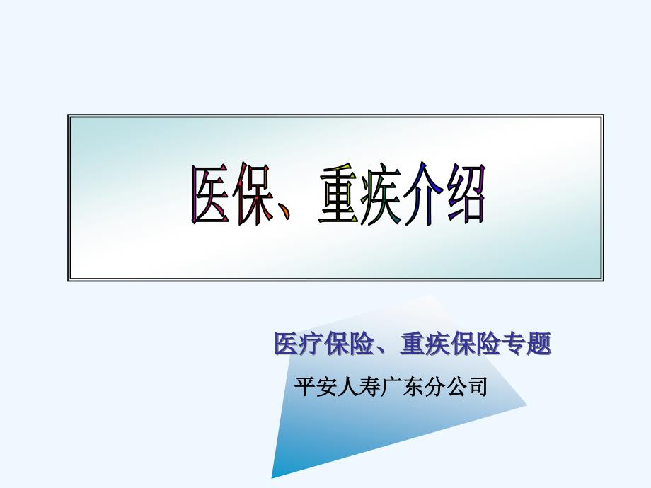 社保及重大疾病简单介绍_第1页