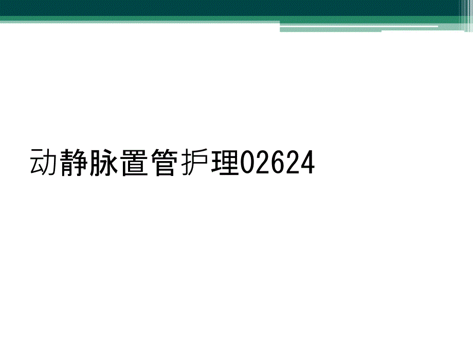 动静脉置管护理02624_第1页