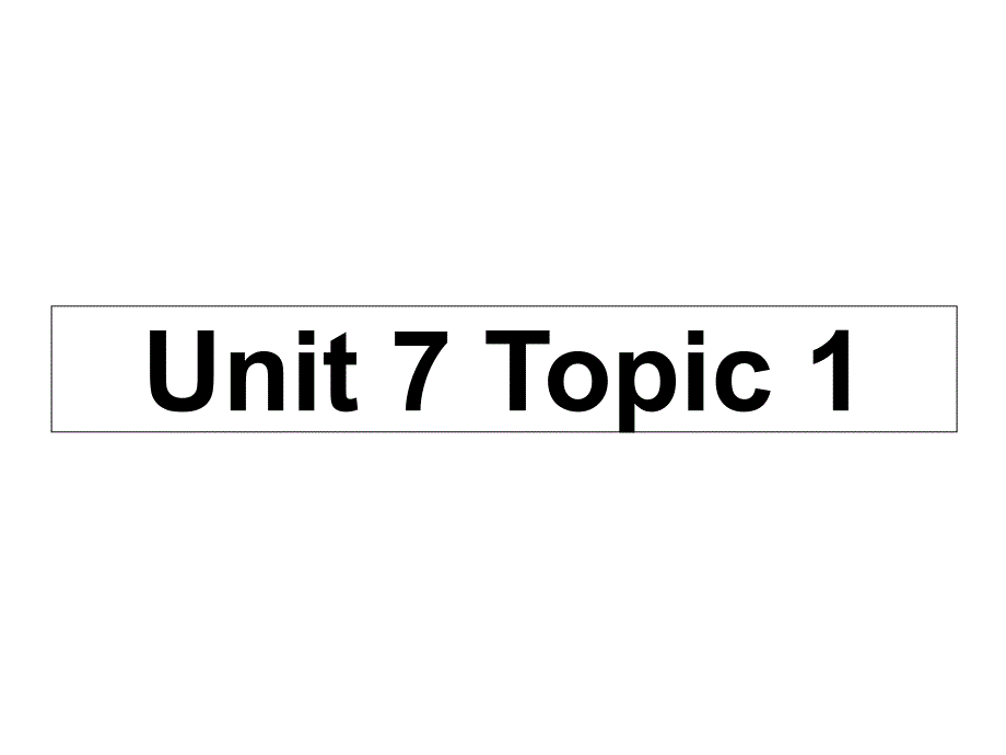 仁爱英语七年级下册Unit7Topic1重要知识点及练习_第1页