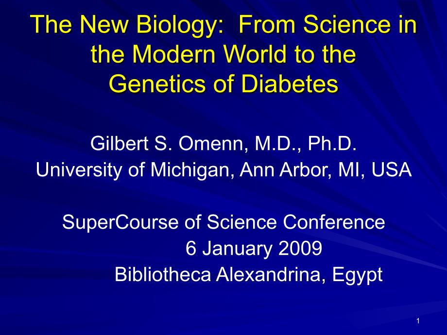 The New Biology From Science in the Modern World to the Genetics_第1页