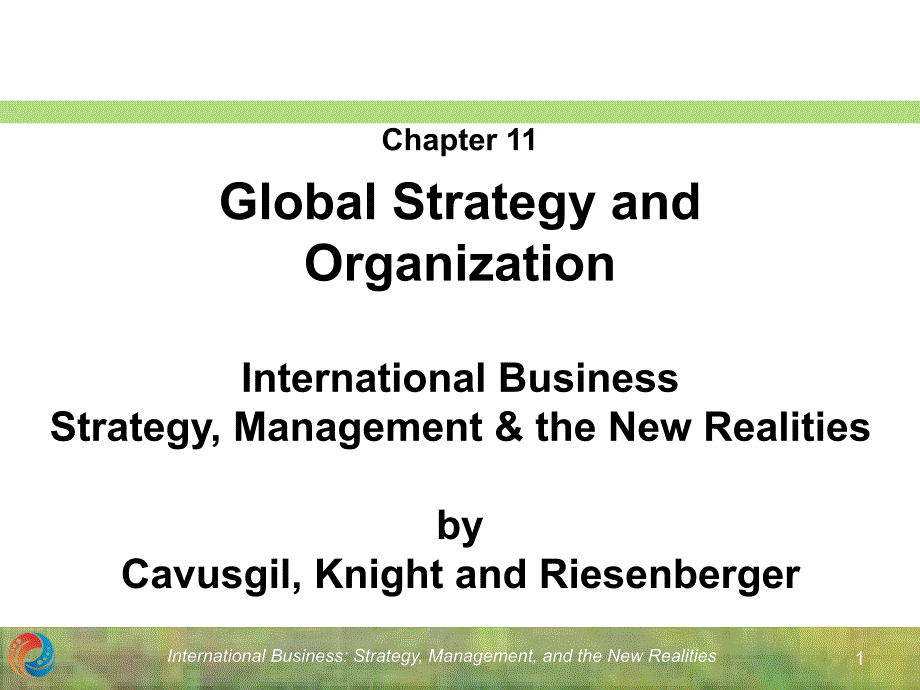 International Business Strategy, Management & the New Realities_第1页