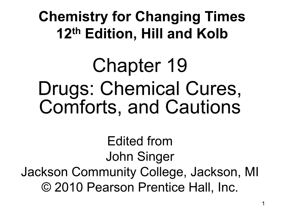 Chemistry for Changing Times 11th Edition Hill and Kolb_第1页