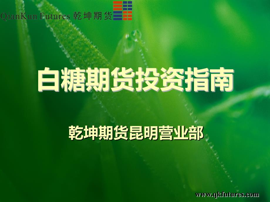 白糖期货投资指南_第1页