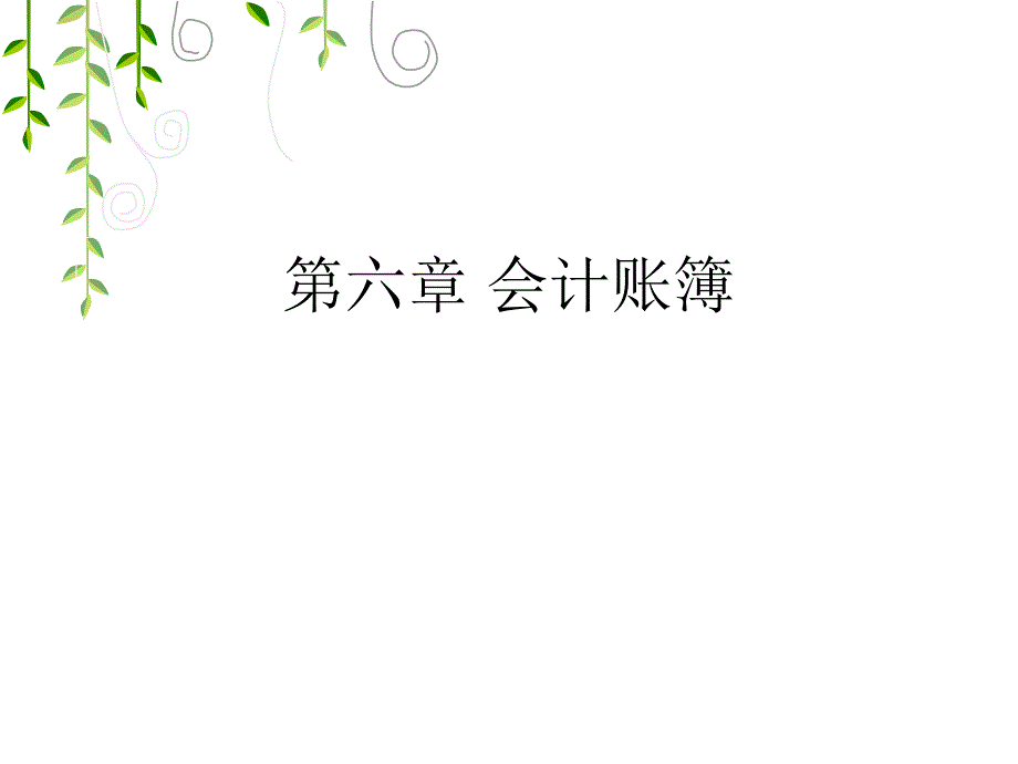 第六章会计账簿课件_第1页