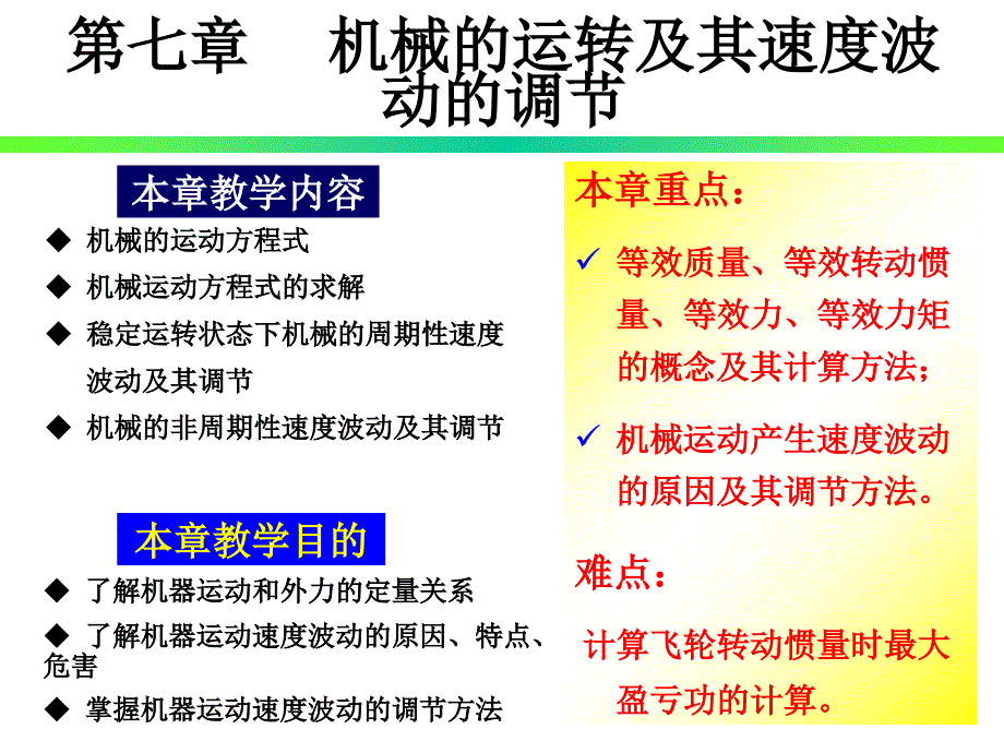 机械的运转及其速度波动的调节_第1页