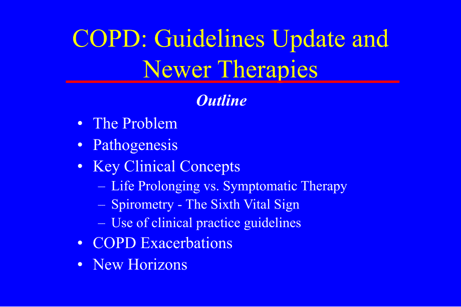 【copd英文】copd guidelines update and newer therapies_第1页