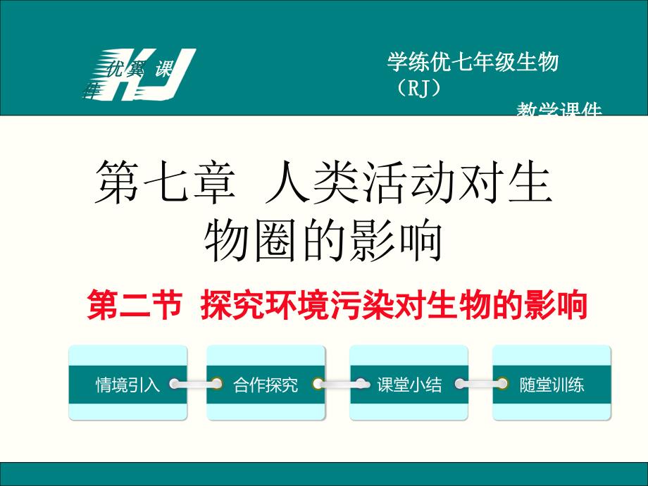 七年级生物下册教学课件（人教版）第二节探究环境污染对生物的影响_第1页