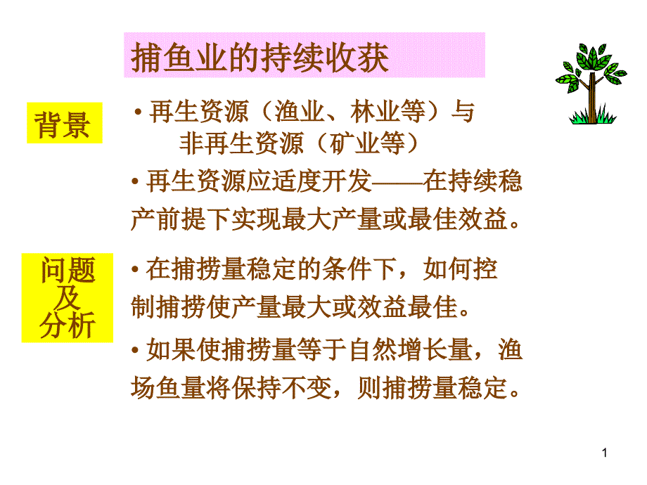 捕鱼业的持续收获44547_第1页