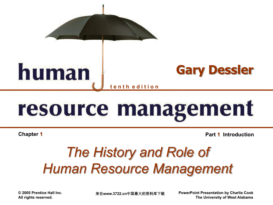 [英文版]人力资源管理概论the history and role ofhuman resource management( 55页)_第1页