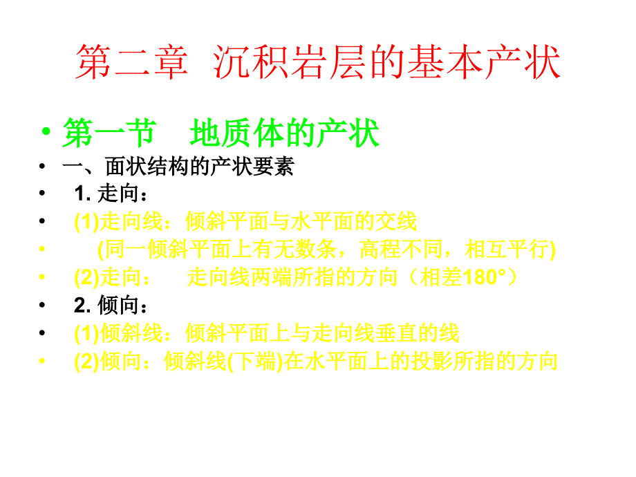 第二章沉积岩层的基本产状_第1页