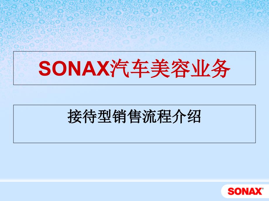 sonax美容销售接待流程_第1页