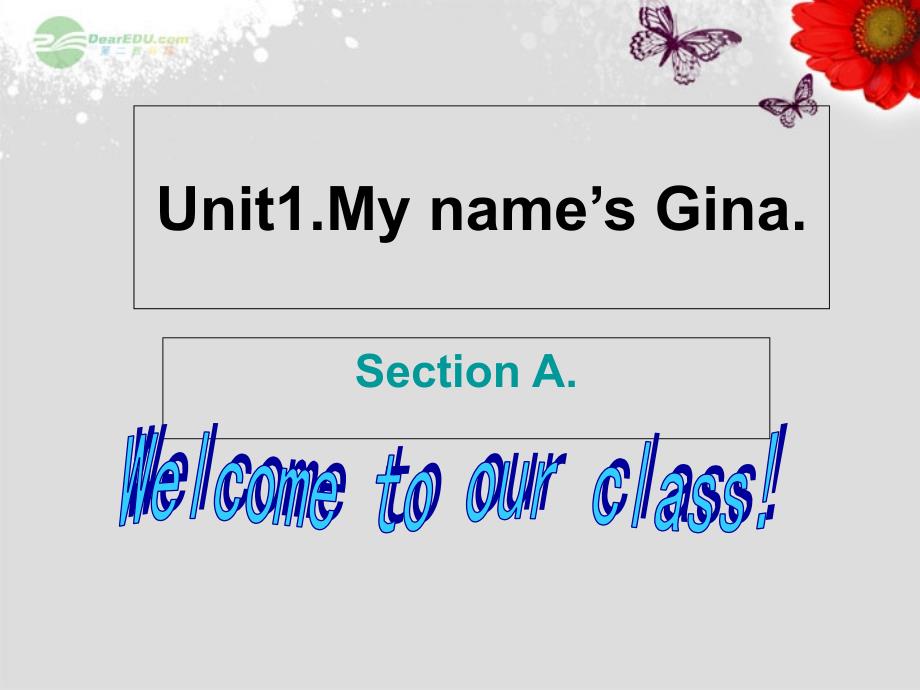 七年级英语上册《unit 1 my name’s gina section a》语法讲解课件 （新版）人教新目标版_第1页