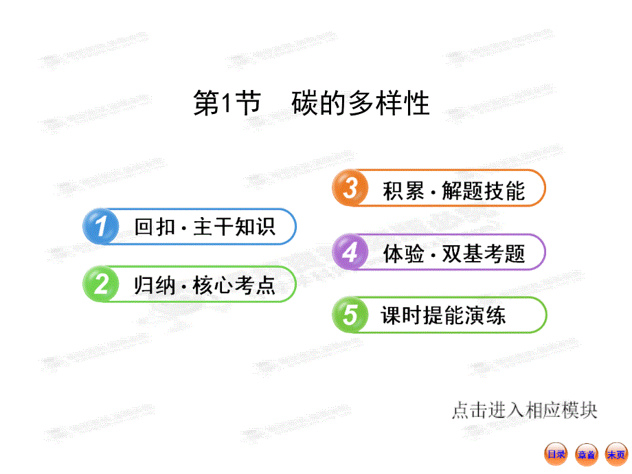 [理化生]安徽】化学复习方略课件：31 碳的多样性鲁科版共53张_第1页