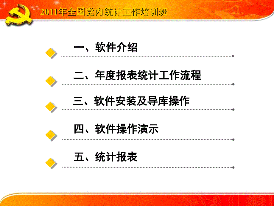 [模板]全国党员管理信息系统软件培训_第1页