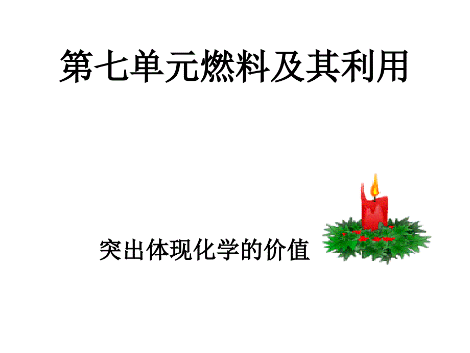 第七单元燃料及其利用复习课件_第1页