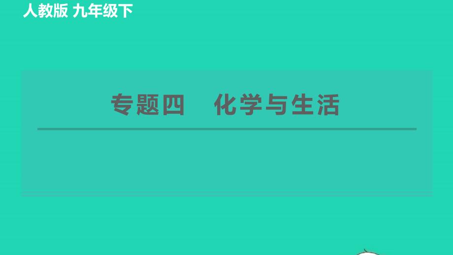 2022九年级化学下册专题四化学与生活习题课件新版新人教版_第1页