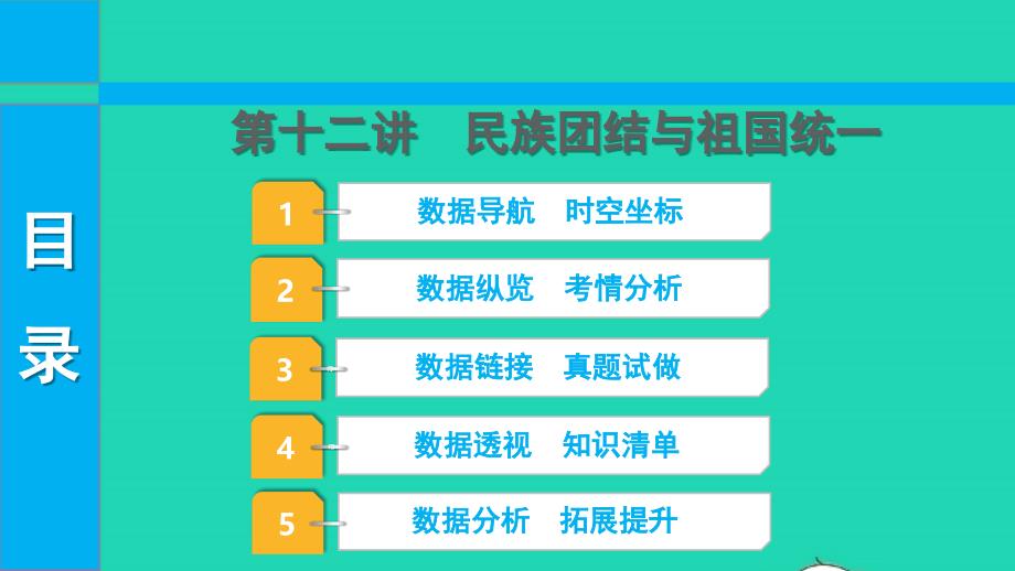 2022中考历史第一部分知识梳理模块二中国现代史1949至今第十二讲民族团结与祖国统一课件_第1页