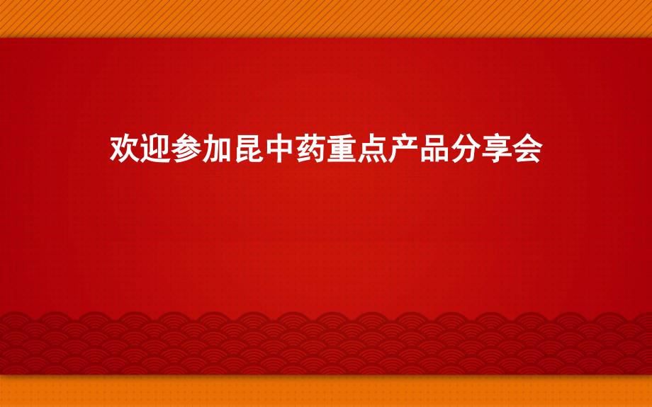 某中药重点产品连锁经营分享会_第1页