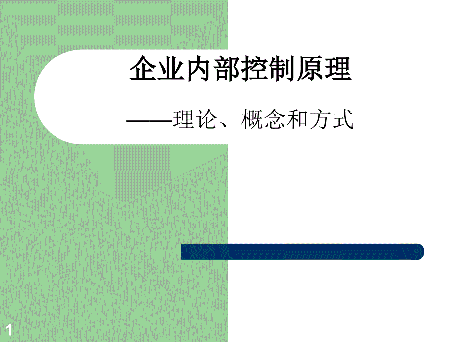 企业内部控制原理_第1页