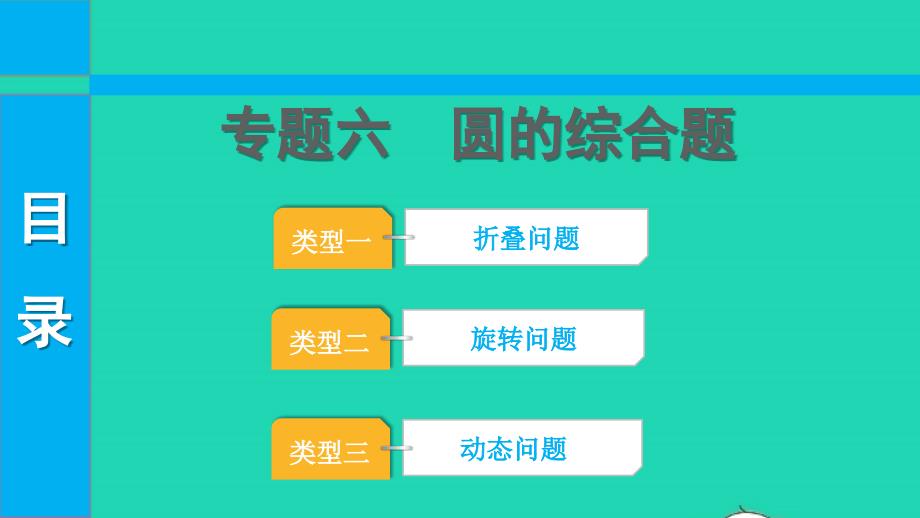 2022中考数学第二部分专题突破专题六圆的综合题课件20220623238_第1页