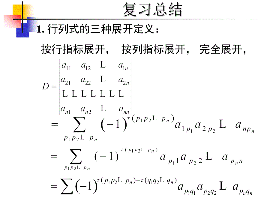 东南大学线性代数期末复习总结[1]_第1页