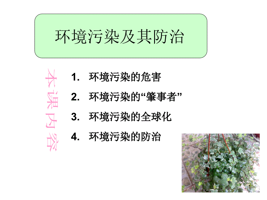 环境污染及其防治_第1页