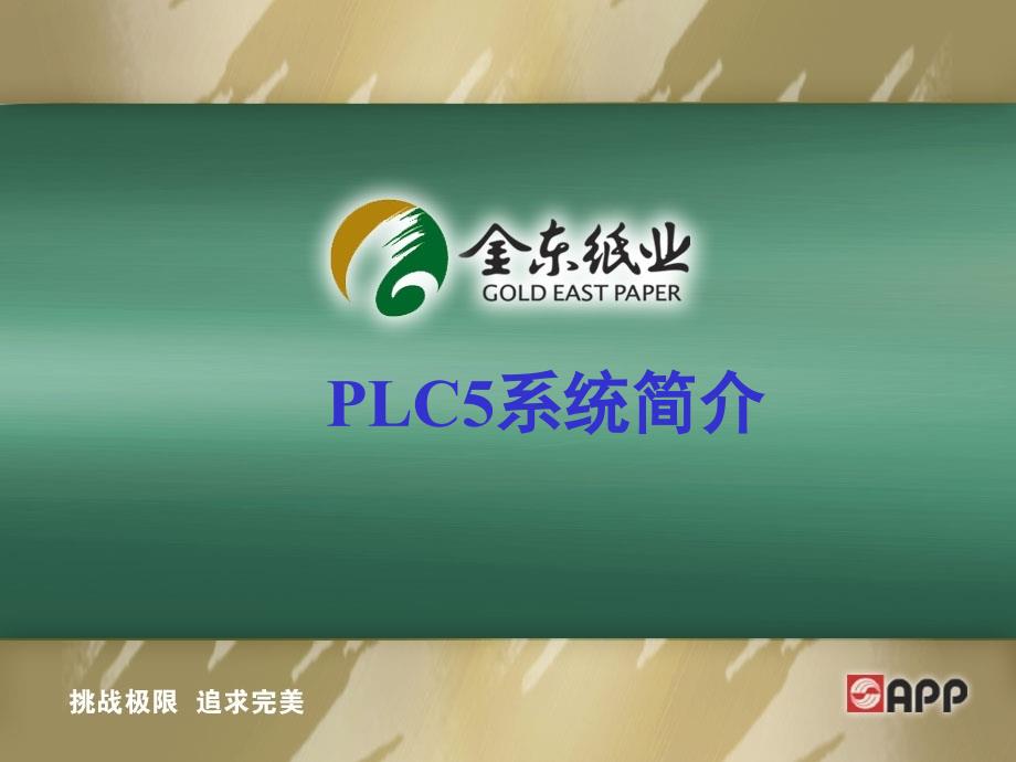 PLC5系统应用简介_第1页