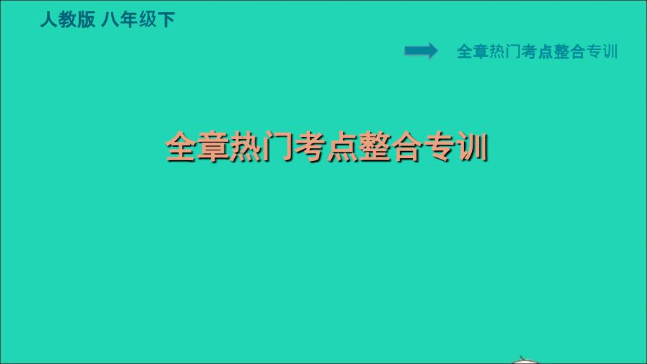 2022八年级物理下册第十二章简单机械全章热门考点整合专训习题课件新版新人教版20220617187_第1页