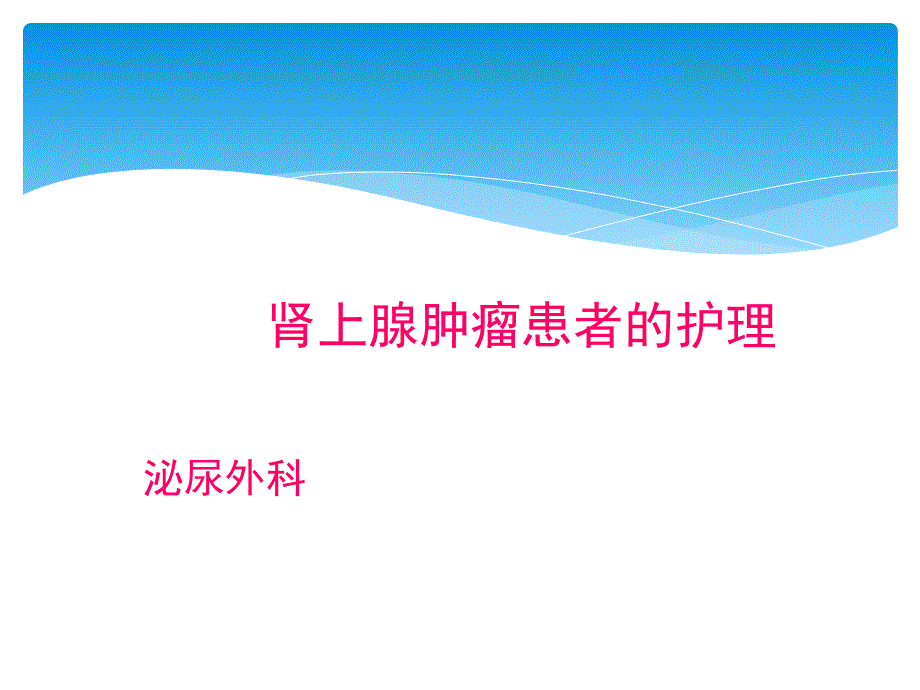 肾上腺肿瘤患者护理查房_第1页