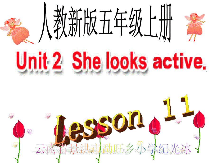 人教新版小学英语五年级上册课件Lesson11_第1页