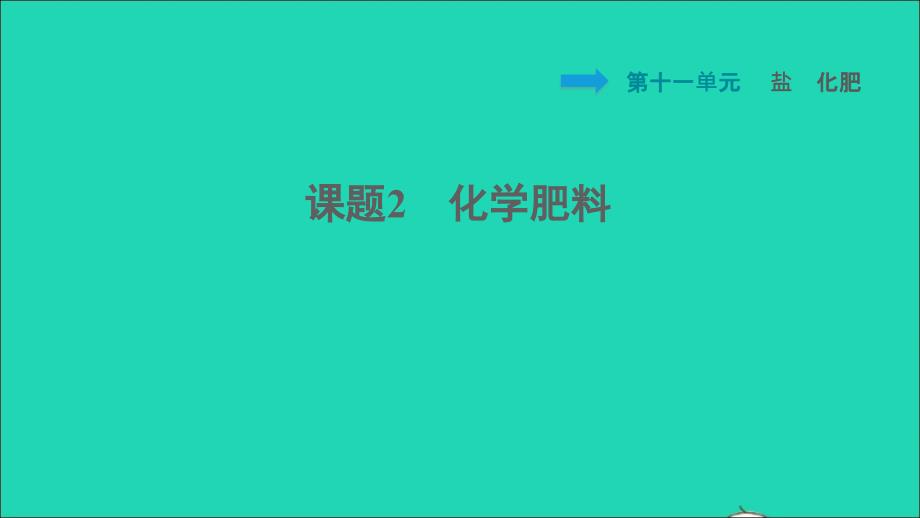 安徽专版2022九年级化学下册第11单元盐化肥课题2化学肥料背记手册课件新版新人教版20220608345_第1页