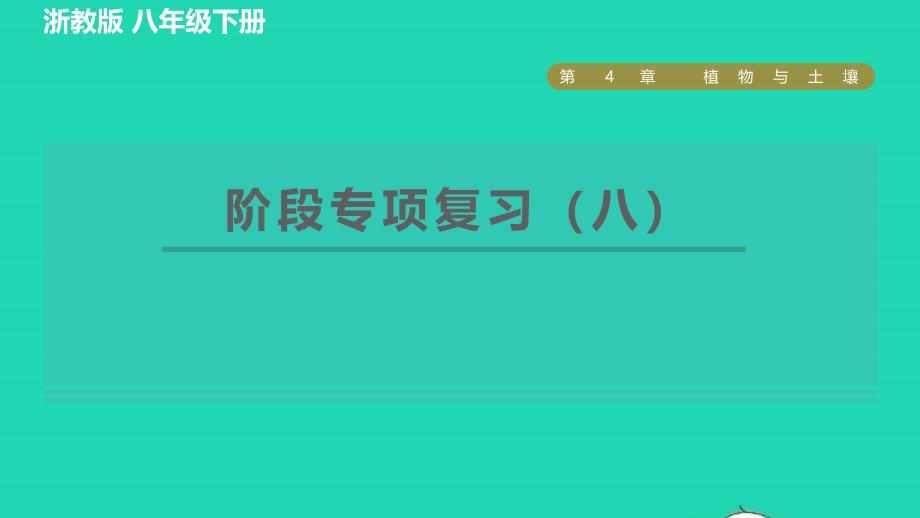 2022八年级科学下册第4章植物与土壤阶段专项复习八习题课件新版浙教版_第1页