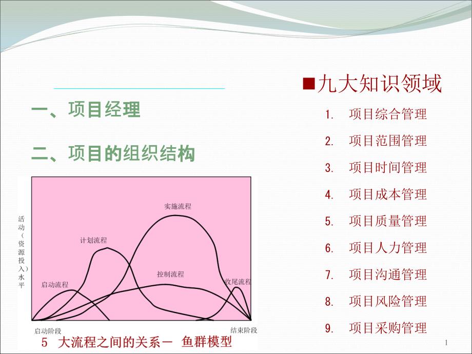 项目管理_项目经理职责和组织结构（PPT53页)_第1页