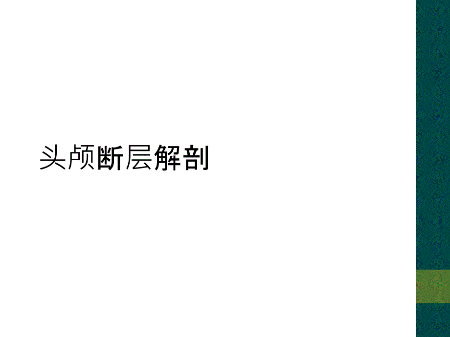 头颅断层解剖_第1页