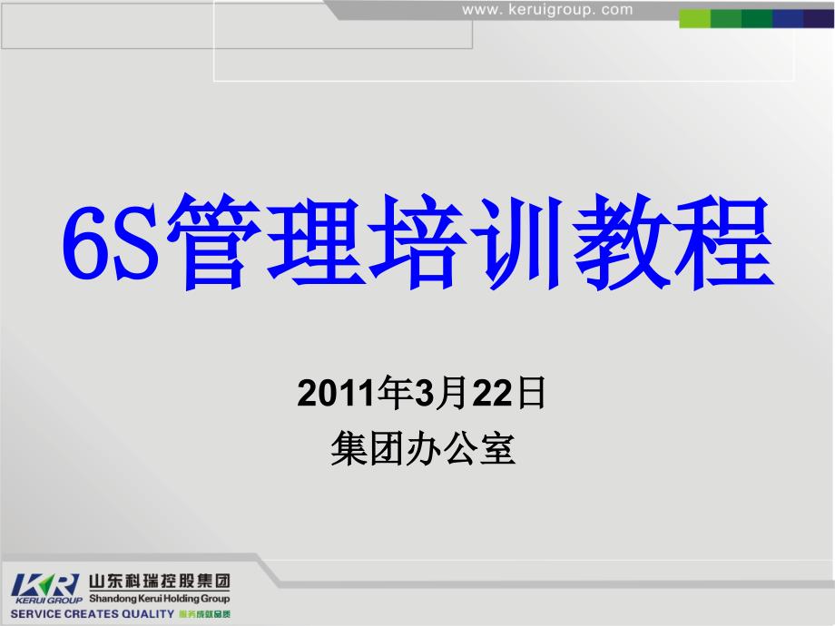 某控股集团6S管理培训教程_第1页