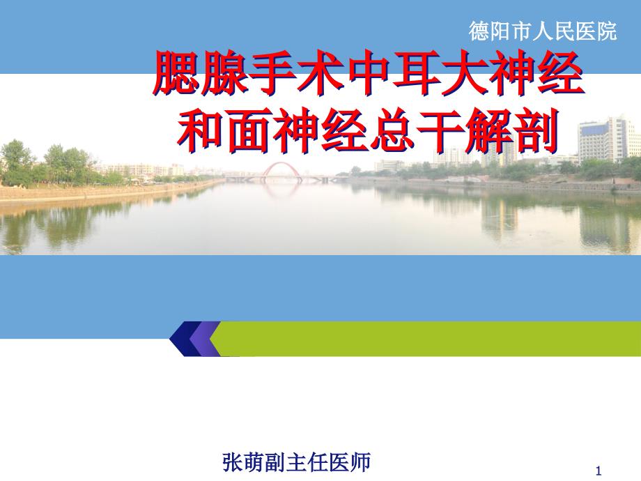 腮腺手术中耳大神经和面神经总干解剖经验分享_第1页