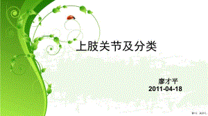 上肢关节及分类课件(PPT 22页)