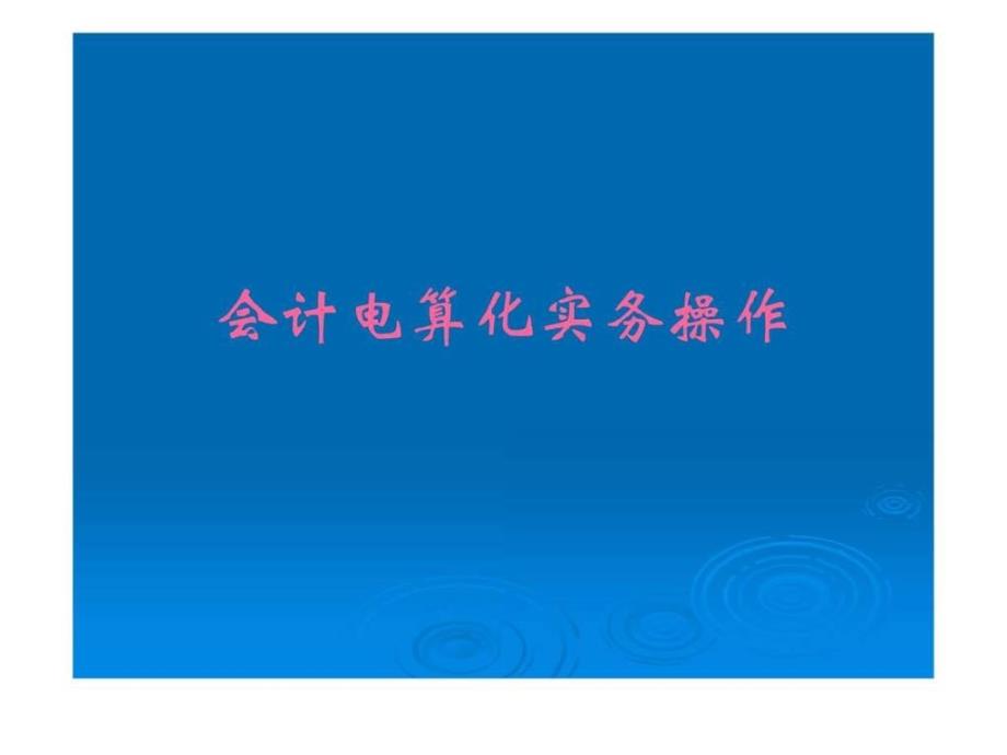 会计电算化实务操作演示_第1页