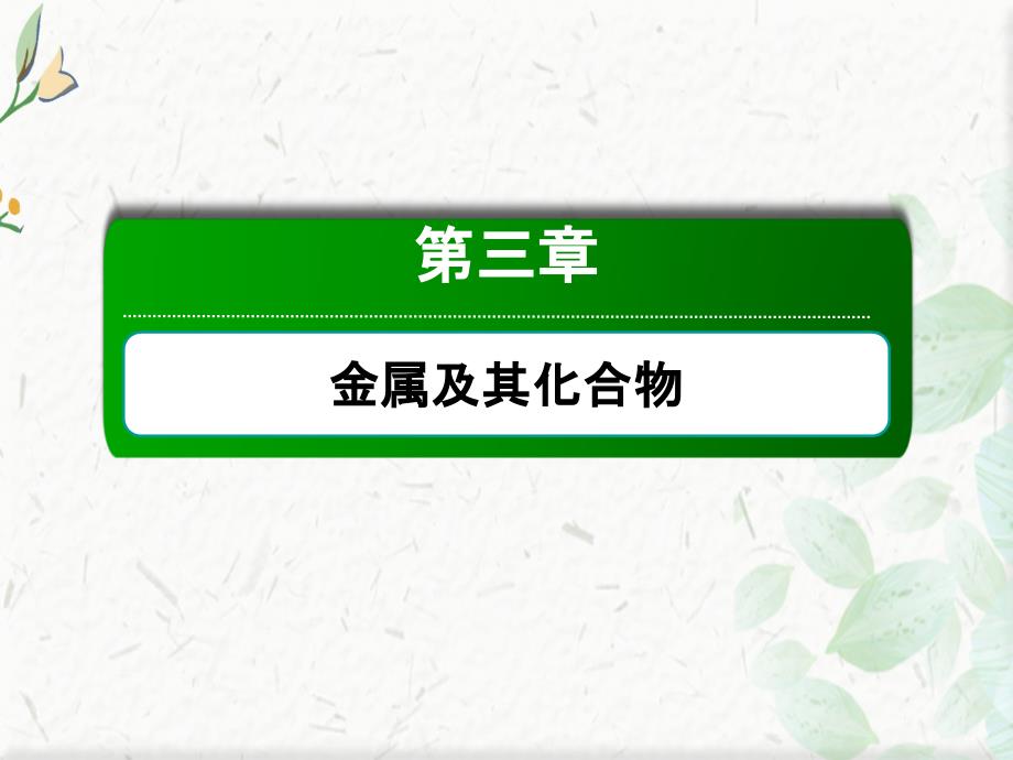 2021新高考化学一轮复习(山东专用)：3-2-镁、铝及其重要化合物课件_第1页