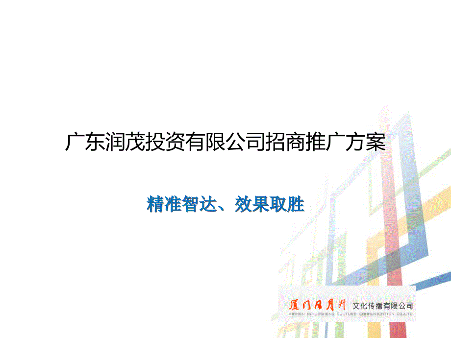 某投资有限公司招商推广方案_第1页