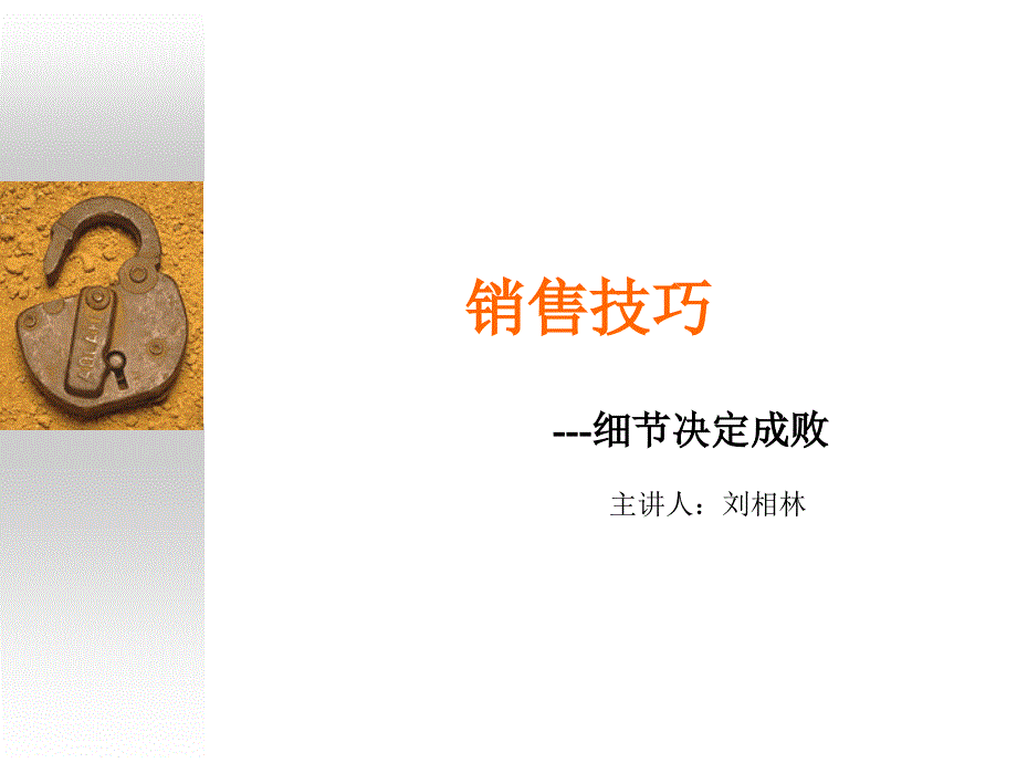 销售技巧---细节决定成败_第1页