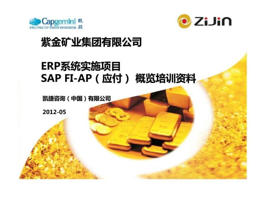 凯捷：紫金矿业集团有限公司 erp系统实施项目sap fiap（应付） 概览培训资料_第1页