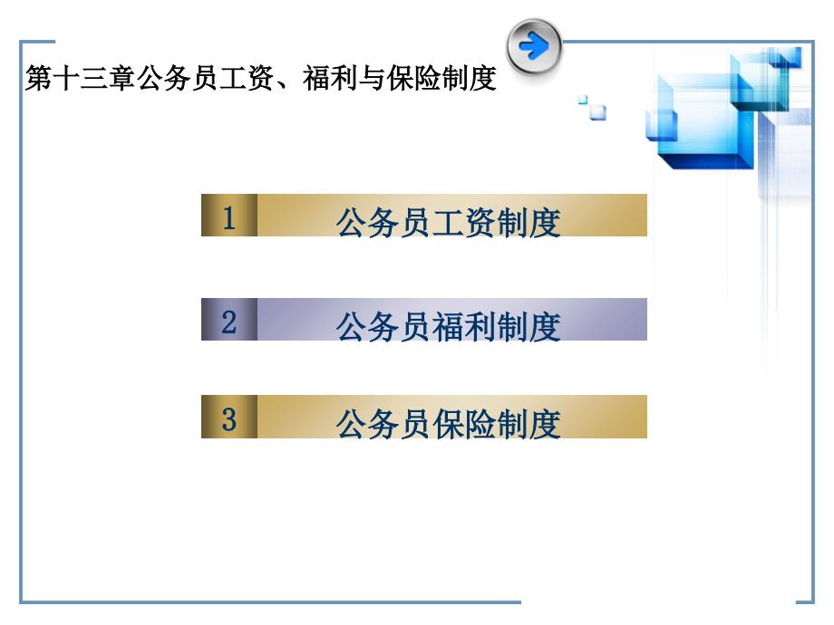 公务员工资、福利与保险制度_第1页