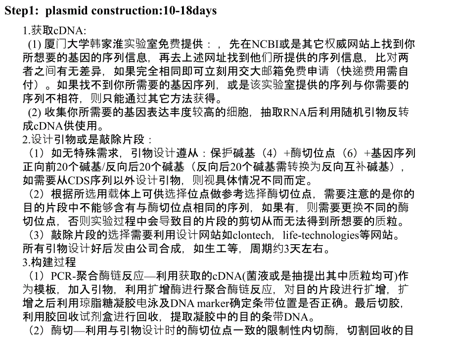 过表达及敲除细胞系建立及所需材料详细_第1页