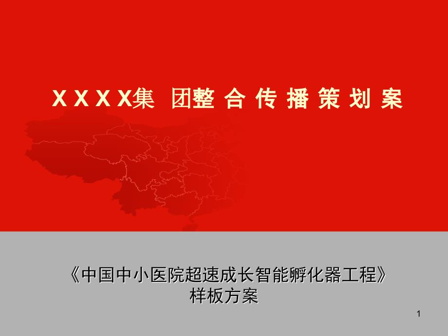 《中国中小医院超速成长智能孵化器工程》样板方案_第1页