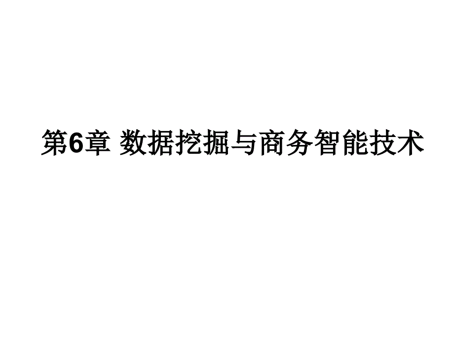 数据挖掘与商务智能技术_第1页