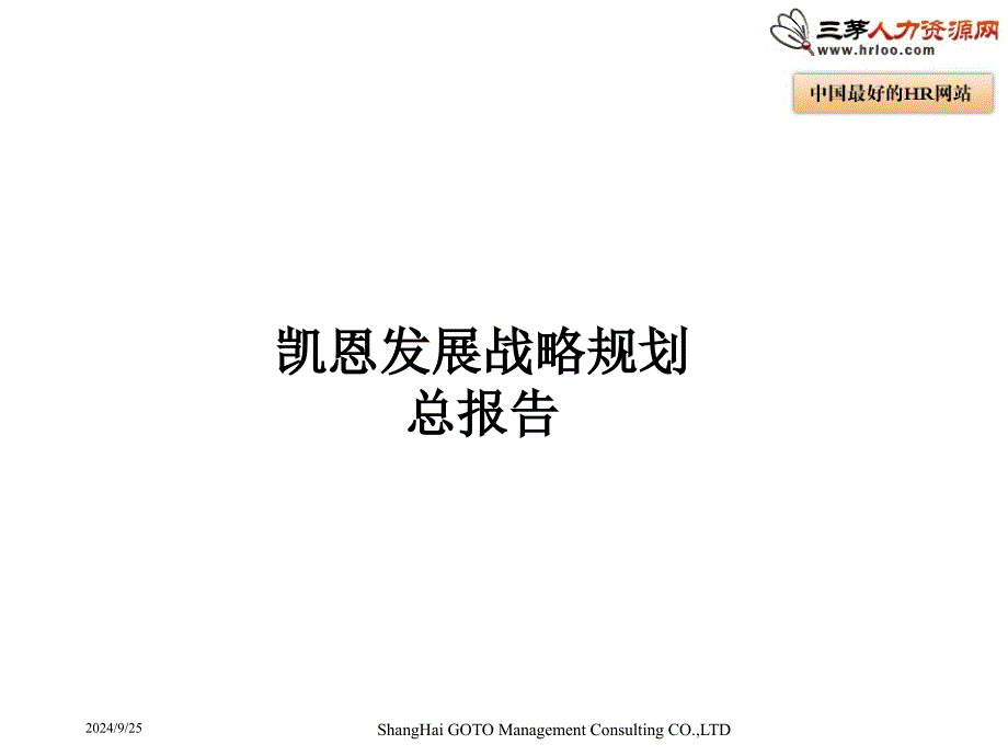 企业发展战略规划(凯恩)剖析课件_第1页